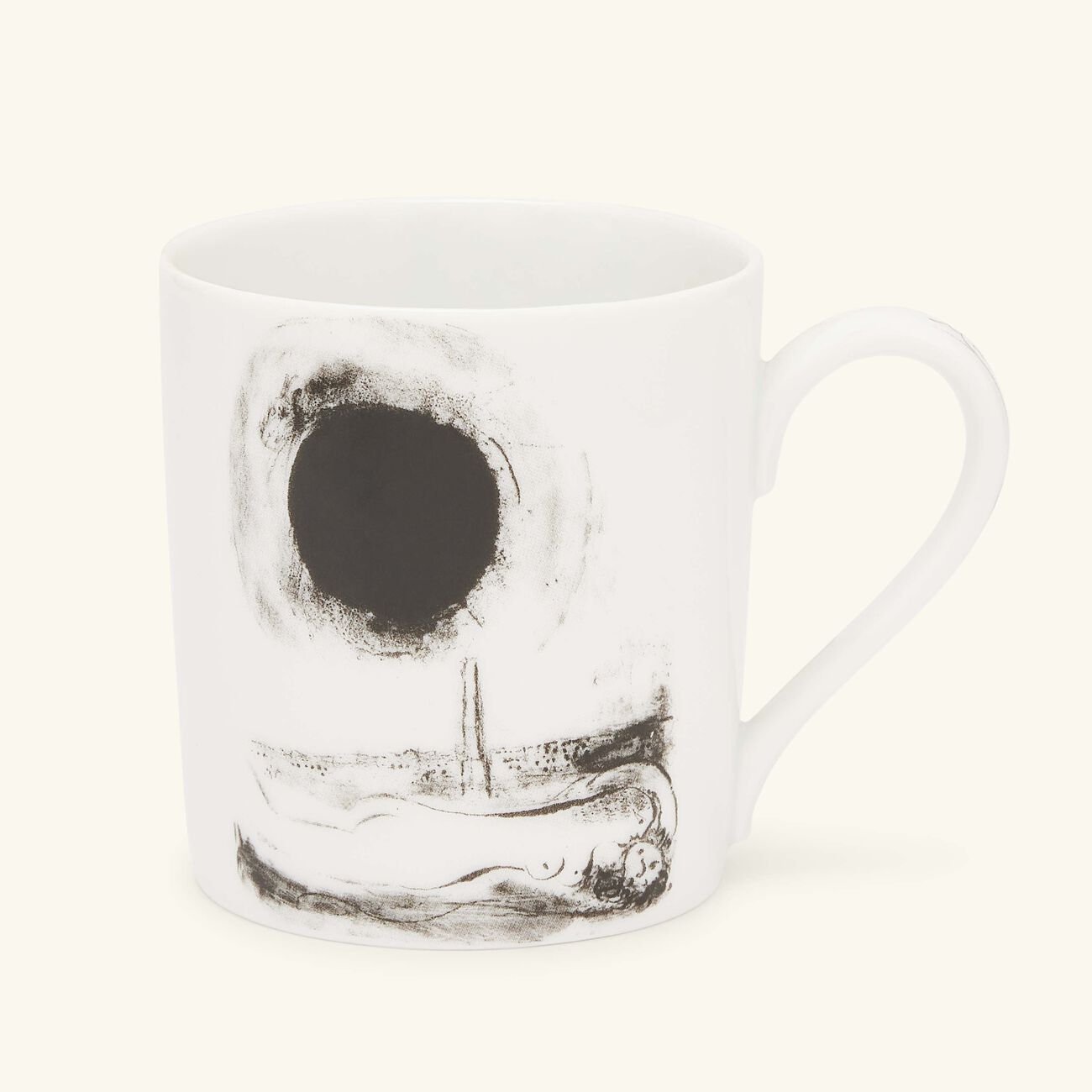 bernardaud chagal le soleil noir sur paris mug white