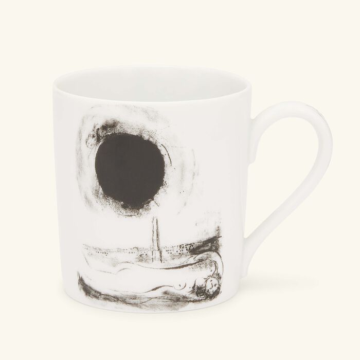 bernardaud chagal le soleil noir sur paris mug white