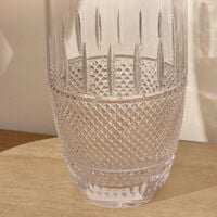 waterford mastercraft irish lace vase medium clear