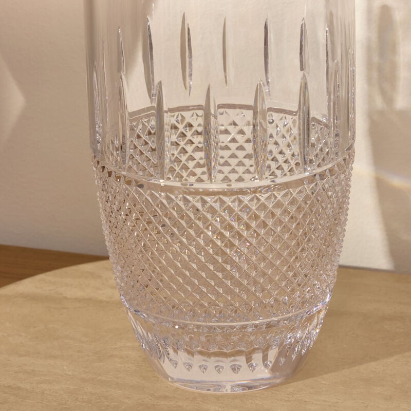 waterford mastercraft irish lace vase medium clear