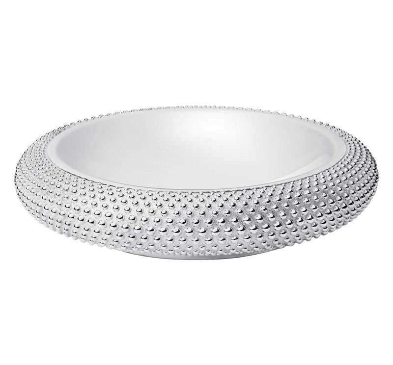 Perles Silver Plated Centerpiece Dish, large