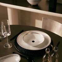 Aboro Soup Plate Round Black 19cm bernardaud aboro soup plate round black 19cm