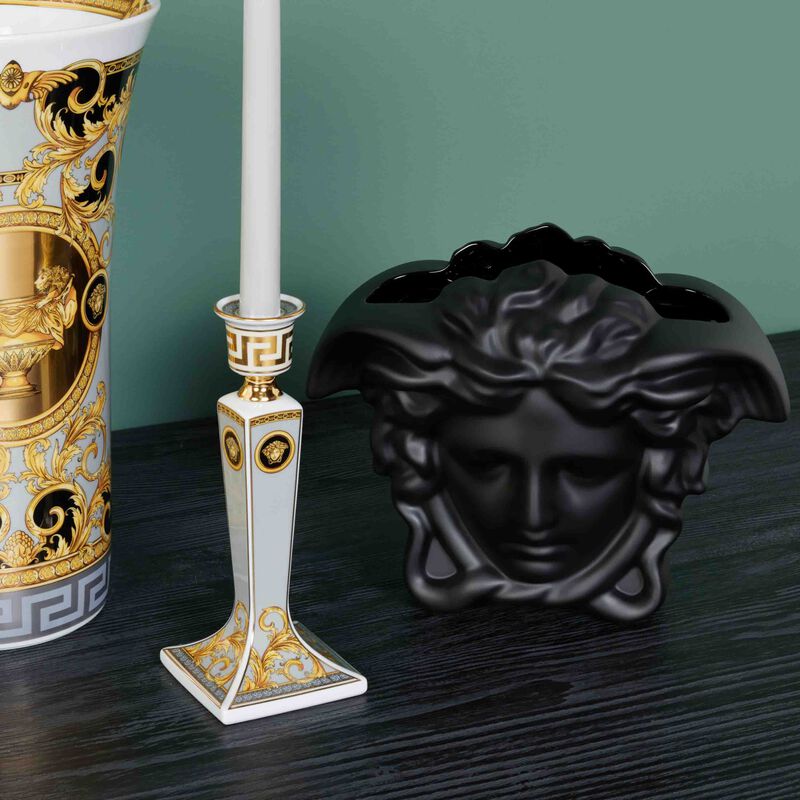 versace medusa grande vase small black