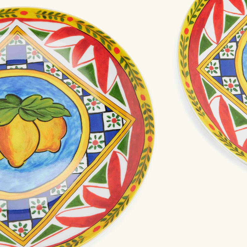 Carretto Dinner Plate Round 20cm Set Of 2 dolce gabbana casa carretto dinner plate round 20cm set of 2