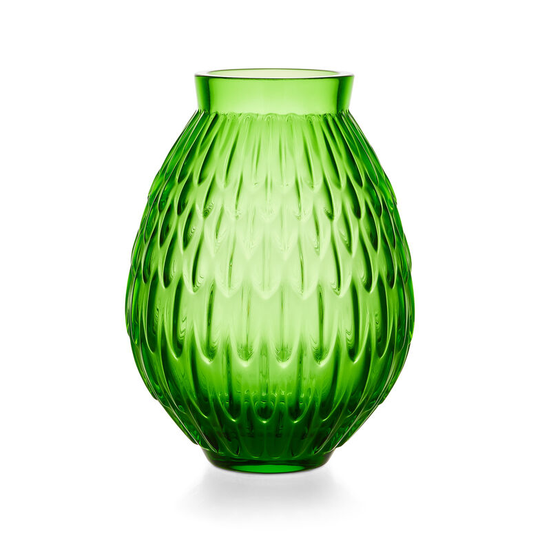 Plumes vase Amazon Green, large
