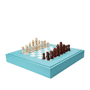 Turquoise Chess Set, medium
