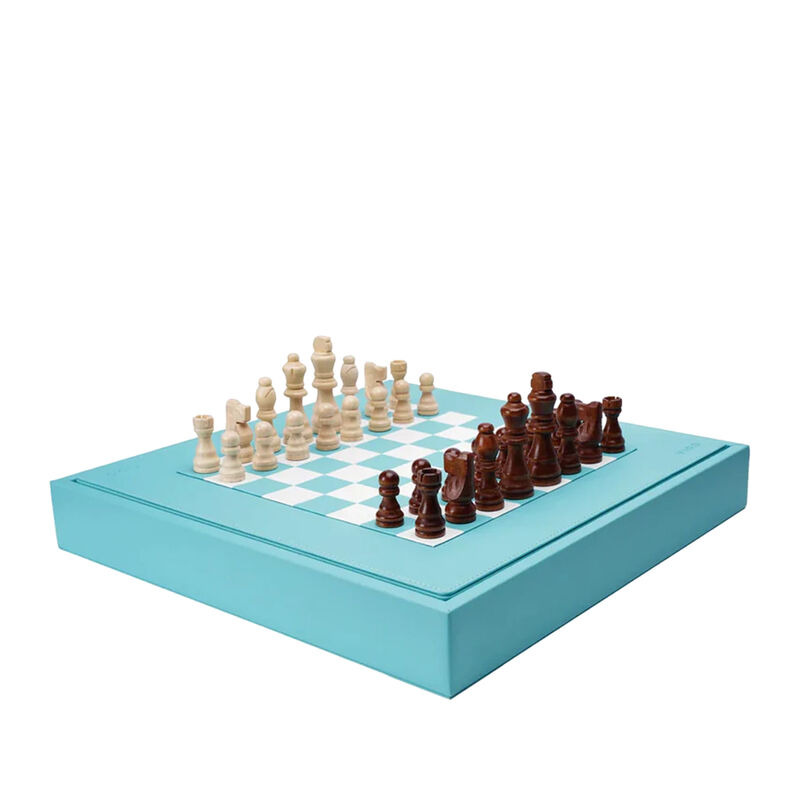 Turquoise Chess Set, large