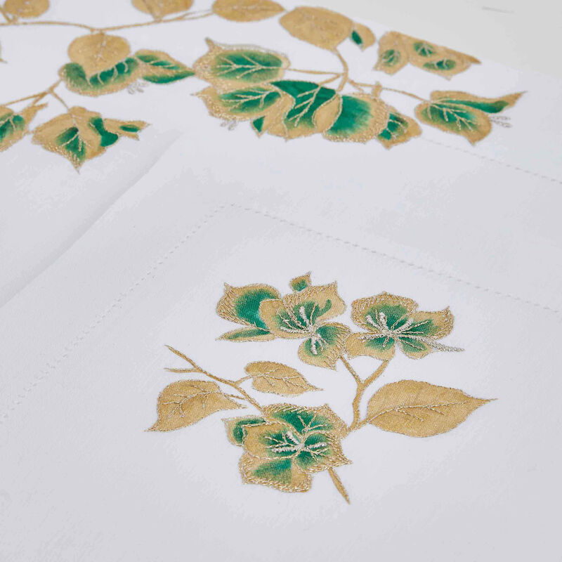 Bougainviliers Placemat & Napkin White Set Of 4 atelier houriatazi bougainviliers placemat napkin white set of 4