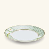 bernardaud praiana bread   butter plate oval green 21cm