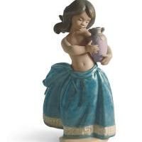 Little Peasant Girl Figurine, small