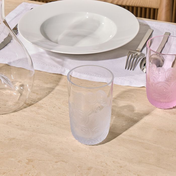 Heroine Roses Tall Drinking Glass Clear ruckl heroine roses tall drinking glass clear