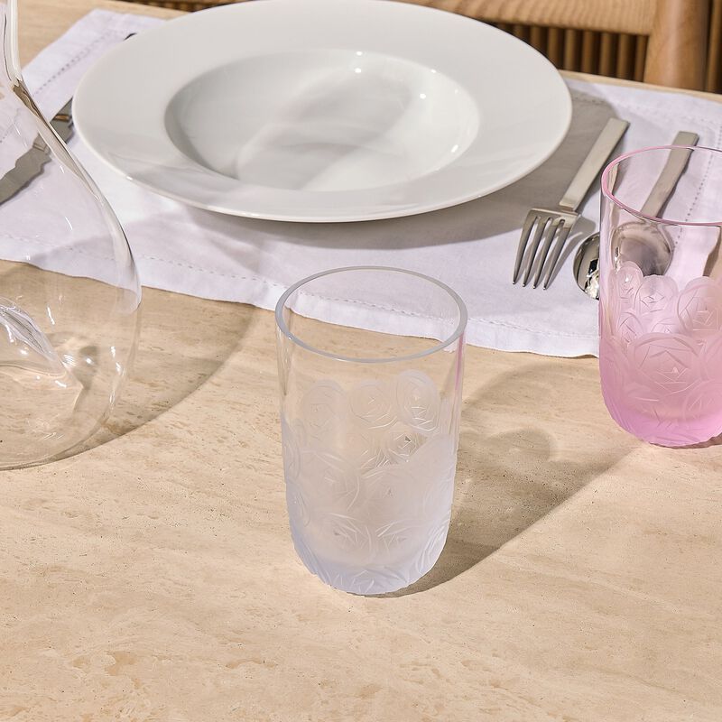 Heroine Roses Tall Drinking Glass Clear ruckl heroine roses tall drinking glass clear
