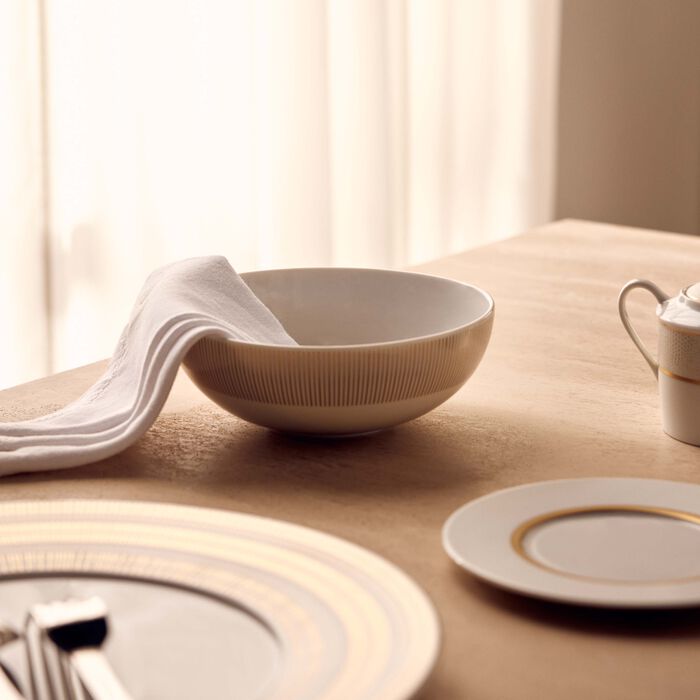 bernardaud sol serving bowl gold 17cm