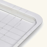 christofle graphik serving tray rectangular medium silver plated