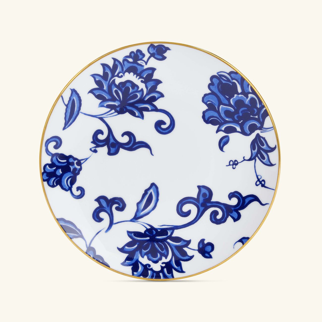 bernardaud prince bleu bread   butter plate round blue 16cm