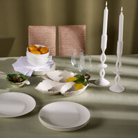 les ottomans lemon leaf serving bowl white