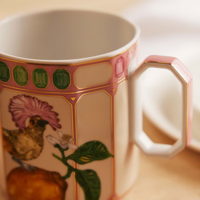 rosenthal idyllia mug flycatcher pink
