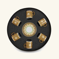 versace barocco mosaic coffee cup pattern set of 6