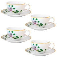 Jardin Indien Tea Cup And Saucer - Set Of 4, small