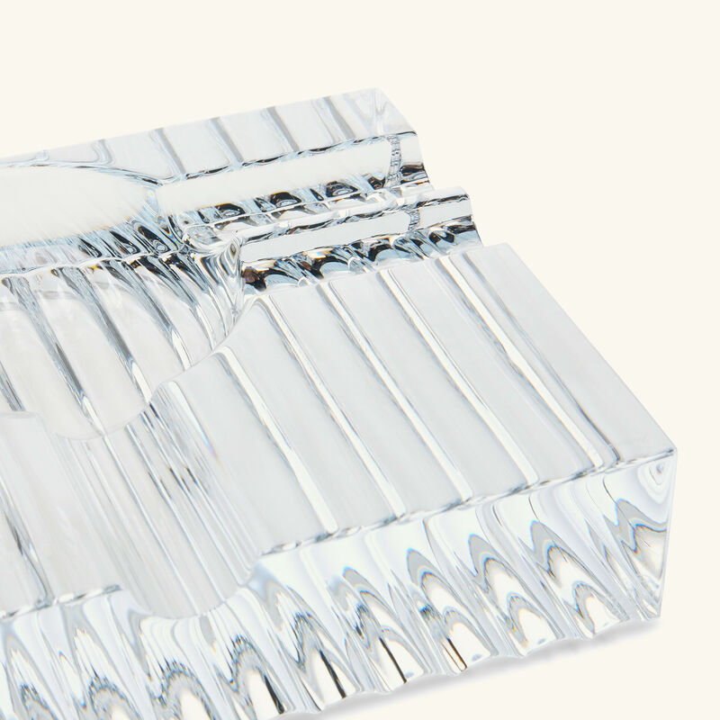 baccarat havana ashtray square mini clear