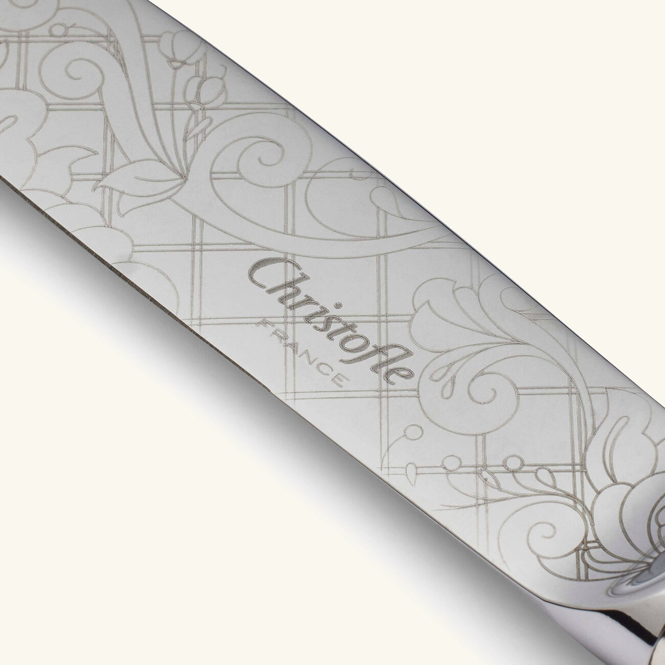 christofle jardin d eden dinner knife silver plated