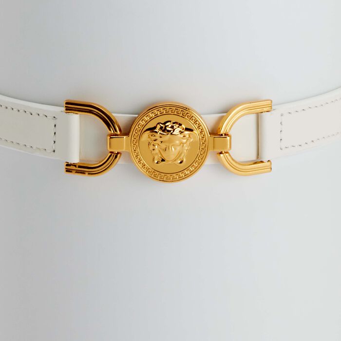 فيرساتشي مزهرية ميدوزا 95 مستديرة صغيرة باللون الأبيض