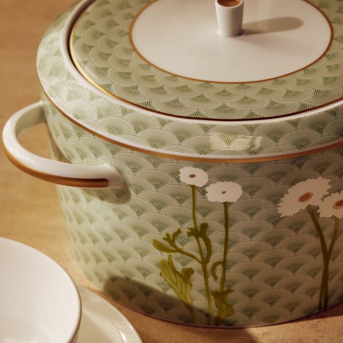 Praiana Soup Tureen Green bernardaud praiana soup tureen green