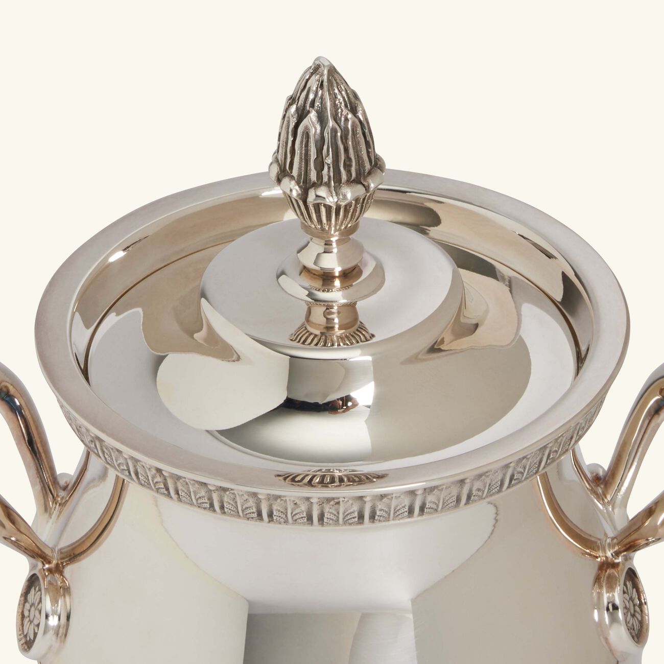christofle malmaison sugar bowl silver plated