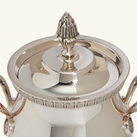 christofle malmaison sugar bowl silver plated