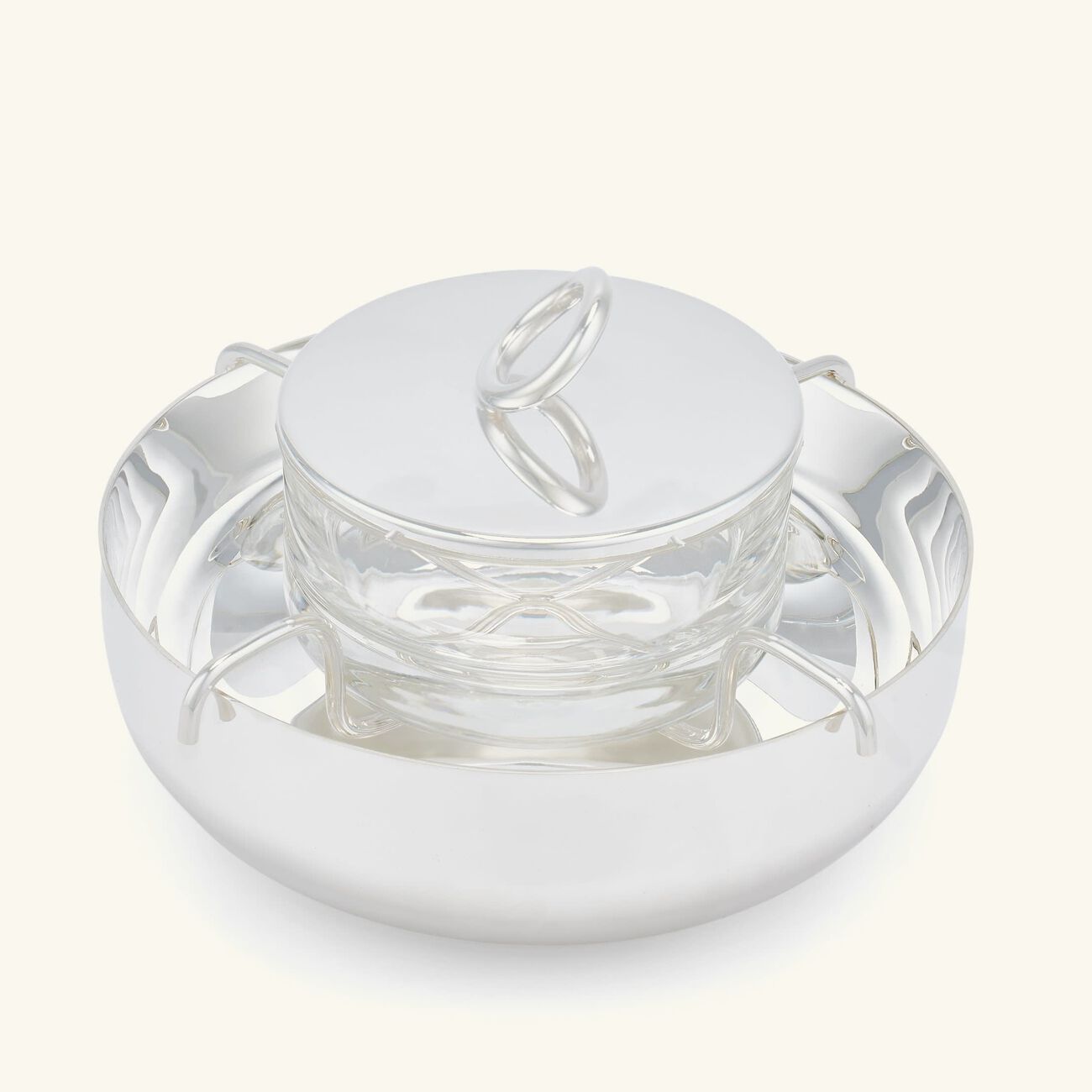 christofle vertigo caviar serving set silver plated