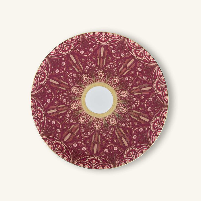 haviland reves du nil pourpre service plate red 31cm