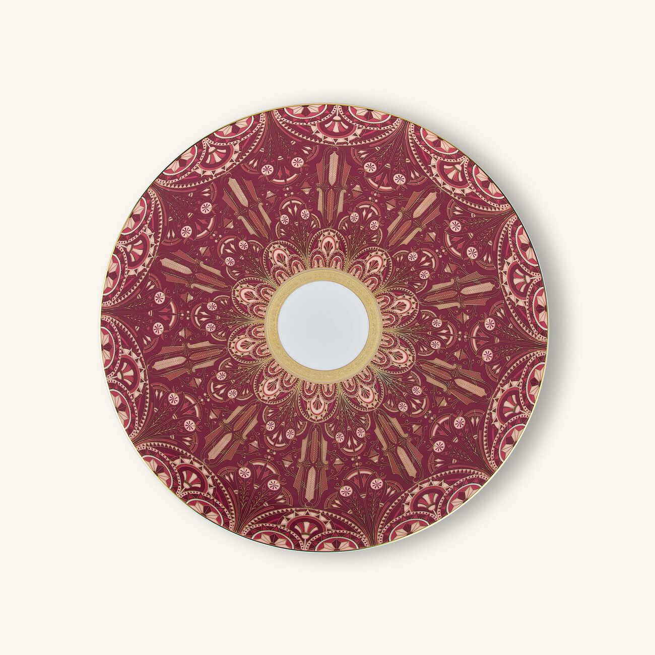 Reves Du Nil Pourpre Service Plate Red 31cm haviland reves du nil pourpre service plate red 31cm