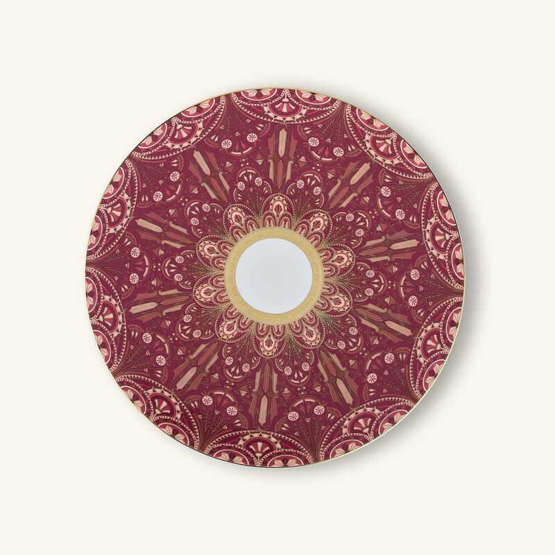 Reves Du Nil Pourpre Service Plate Red 31cm haviland reves du nil pourpre service plate red 31cm