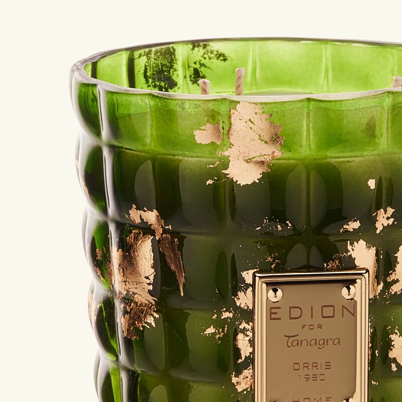 edion iris green scented candle 500g