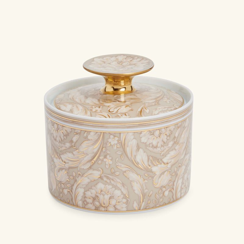 versace barocco beige sugar bowl