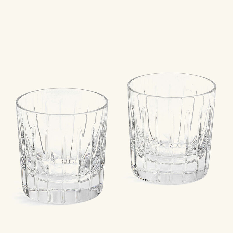 christofle iriana tumbler glass clear set of 2