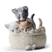 Curious Kittens Figurine, small