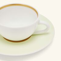 Cronos Amande Coffee Cup & Saucer White Set Of 2 bernardaud cronos amande coffee cup saucer white set of 2