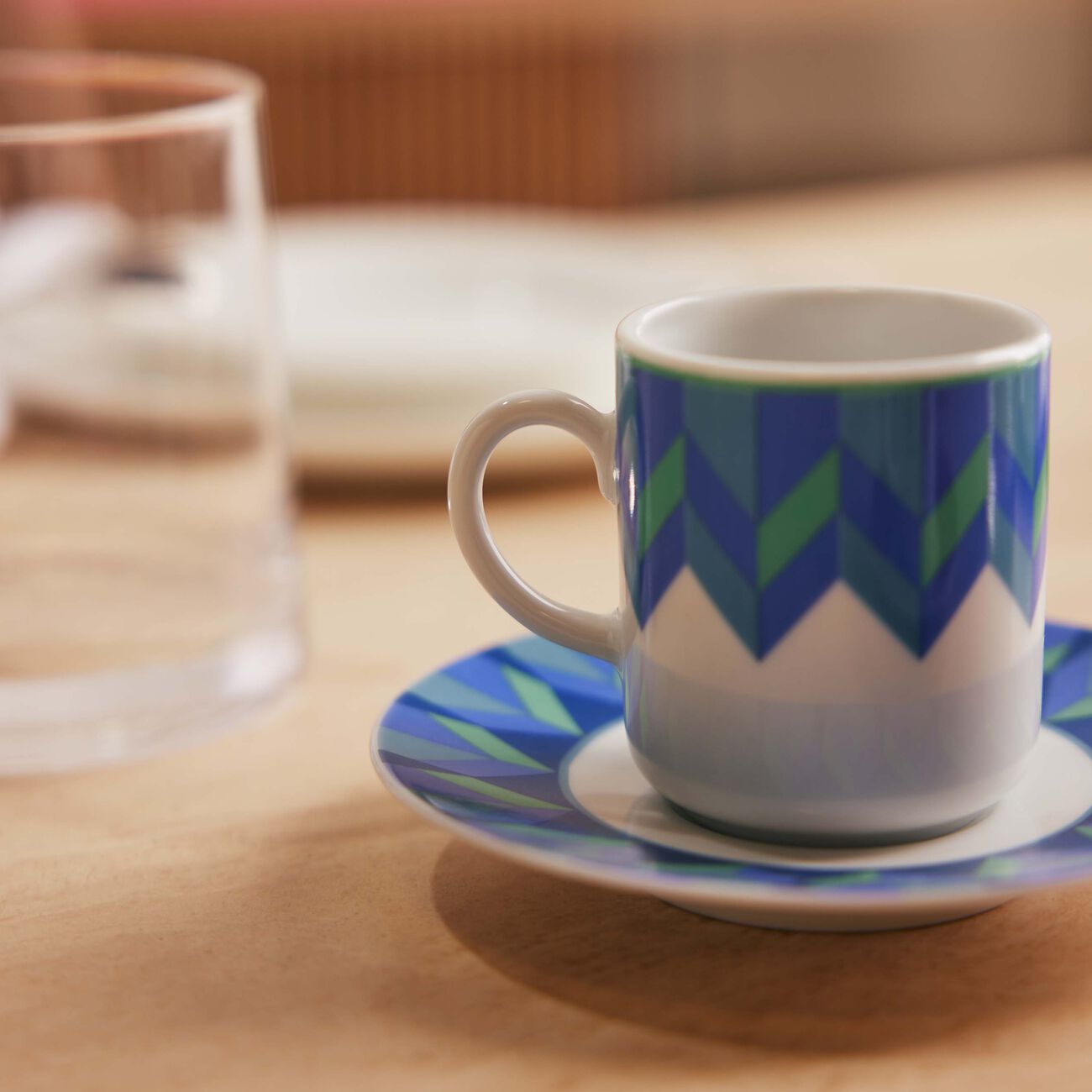 صلصال طقم بهجة المؤلف من 6 فناجين للإسبريسو