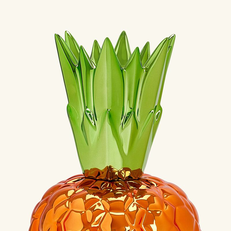 bernardaud victoria pineapple box orange