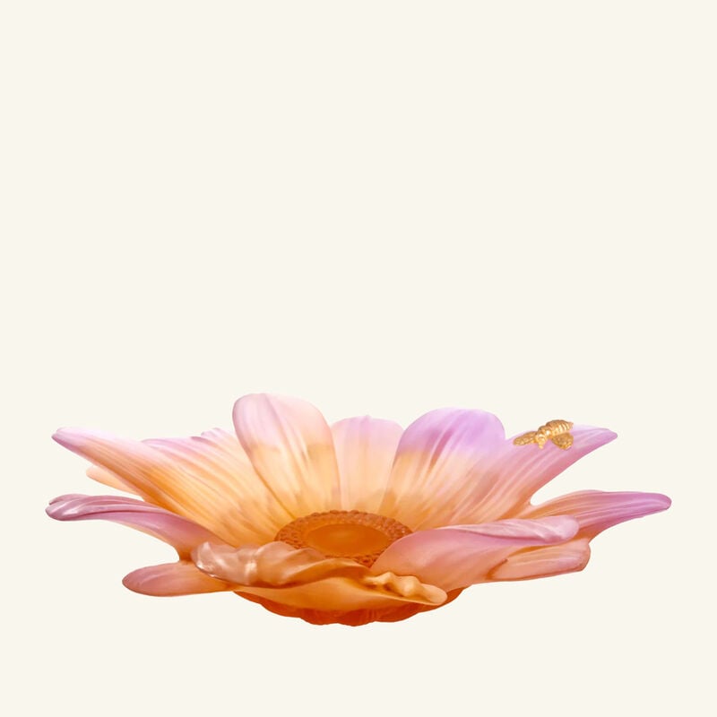 daum or d abeille centerpiece orange limited edition