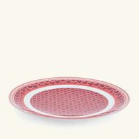 versace la greca signature charger plate round red 33cm