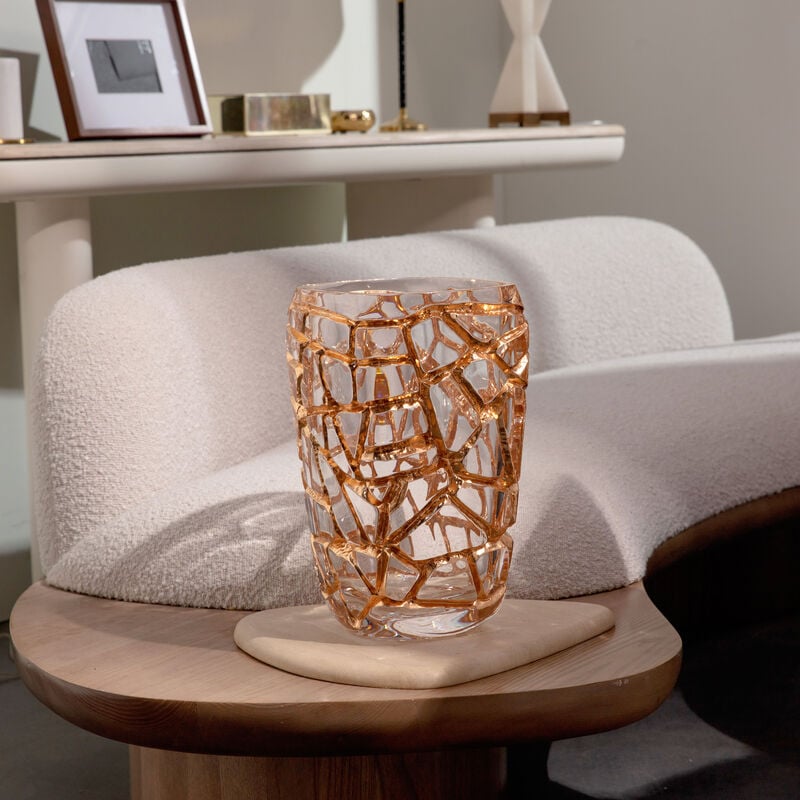 lalique magnitude vase large gold