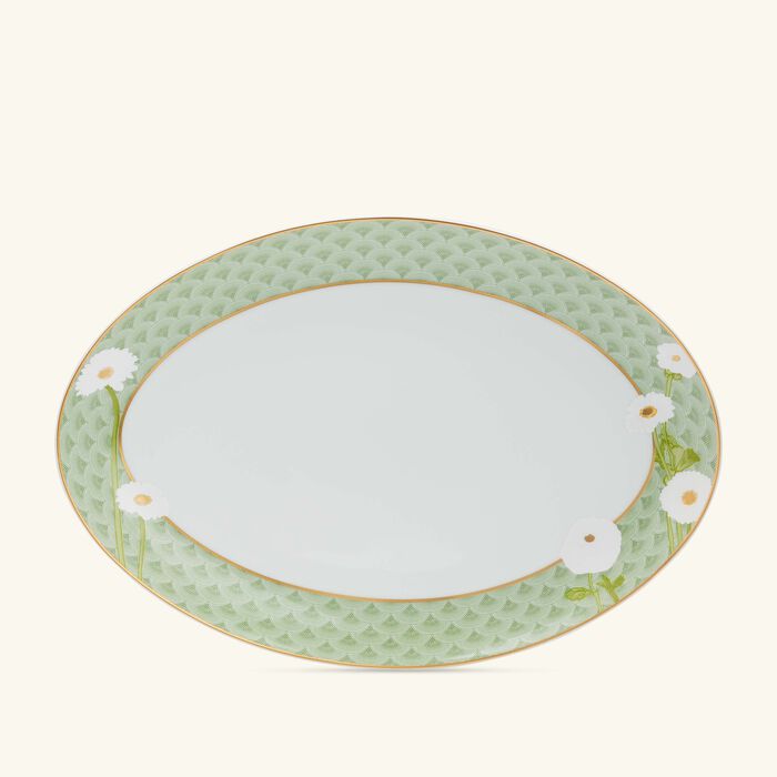 Praiana Serving Platter Oval Green 33cm bernardaud praiana serving platter oval green 33cm