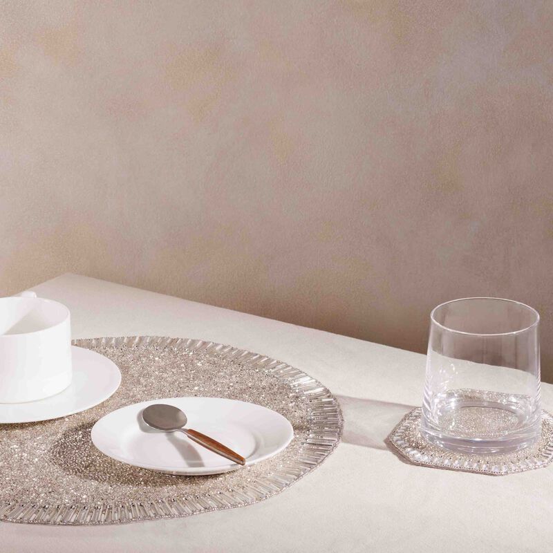 Louxor Coaster Silver Set Of 4 kim seybert louxor coaster silver set of 4