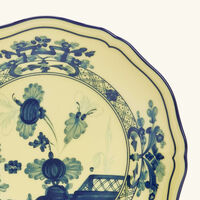 ginori 1735 oriente italiano citrino bread plate round yellow 17cm