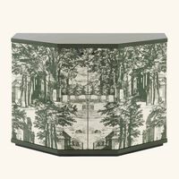 Giardino Settecentesco Polyhedric Cabinet Green fornasetti giardino settecentesco polyhedric cabinet green