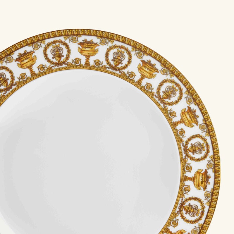 versace i love baroque bianco dinner plate round white 27cm
