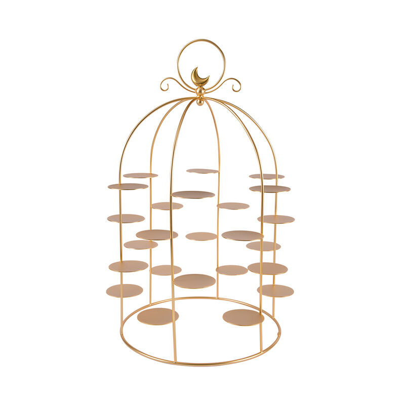 Extravaganza Gold Large Pastry Stand Cage, large