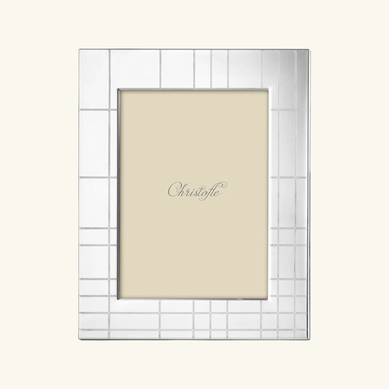 christofle graphik picture frame stainless steel 13x18cm